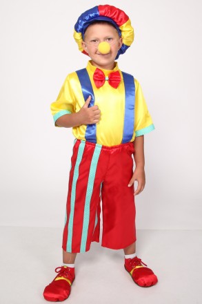 Детский карнавальный костюм для мальчика "КЛОУН".
Основная ткань: атлас;
Отделоч. . фото 2
