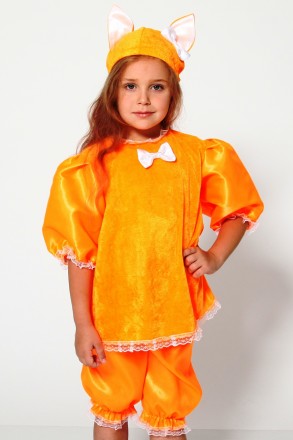 Детский карнавальный костюм для девочки «ЛИСИЧКА».
Основная ткань: велюр;
Отдело. . фото 2
