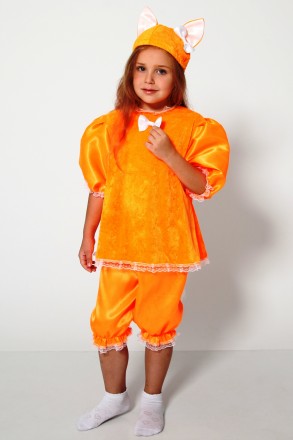 Детский карнавальный костюм для девочки «ЛИСИЧКА».
Основная ткань: велюр;
Отдело. . фото 3