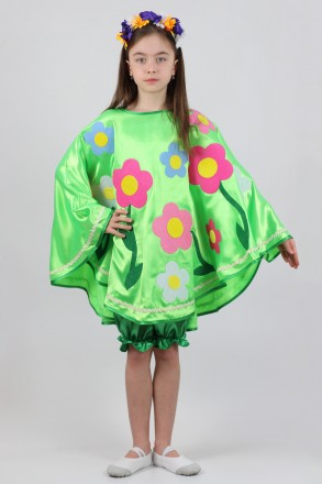 Детский карнавальный костюм для девочки «ВЕСНА-ЛЕТО».
Основная ткань: атлас;
Отд. . фото 4