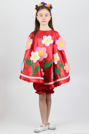 Дитячий карнавальний костюм для дівчинки «ВЕСНА-ЛІТО».
Основна тканина: атлас;
О. . фото 3
