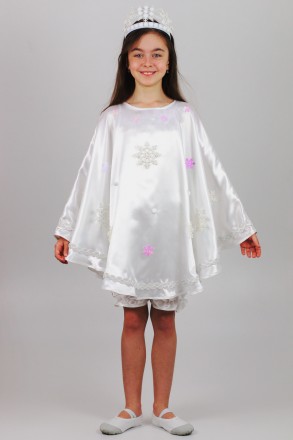 Детский карнавальный костюм для девочки «ЗИМА»
Основная ткань: атлас
Замеры:
Дли. . фото 3