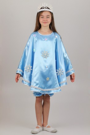 Дитячий карнавальний костюм для дівчинки «ЗИМА»
Основна тканина: атлас
Заміри:
Д. . фото 3