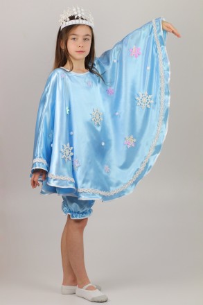 Детский карнавальный костюм для девочки «ЗИМА»
Основная ткань: атлас
Замеры:
Дли. . фото 2