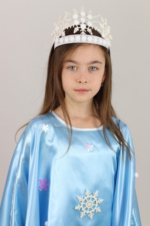 Дитячий карнавальний костюм для дівчинки «ЗИМА»
Основна тканина: атлас
Заміри:
Д. . фото 5