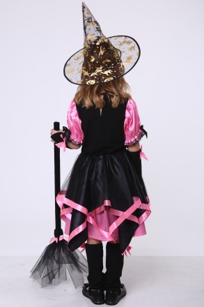 Детский карнавальный костюм для девочки «ВЕДЬМОЧКА».
Основная ткань: атлас;
Отде. . фото 4