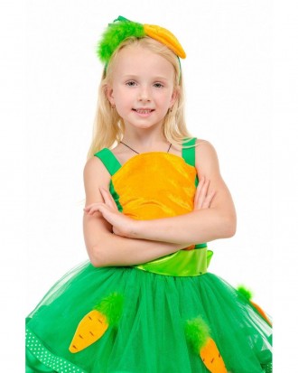 Дитячий карнавальний костюм "Морковка"
Дитячий карнавальний костюм МОРКОВКА для . . фото 3