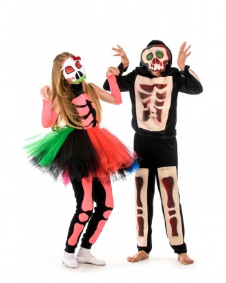 Детский карнавальный костюм Скелет.
В комплекте: кофта с капюшоном, штаны.
Матер. . фото 3