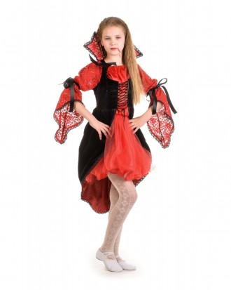 Дитячий маскарадний костюм "Вампірша" 
Дитячий карнавальний костюм Вампіреса.
У . . фото 3