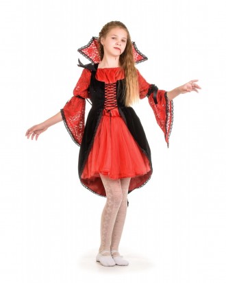 Детский маскарадный костюм "Вампирша" 
Детский карнавальный костюм Вампиресса.
В. . фото 2
