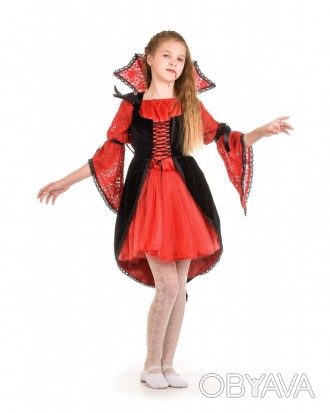 Детский маскарадный костюм "Вампирша" 
Детский карнавальный костюм Вампиресса.
В. . фото 1