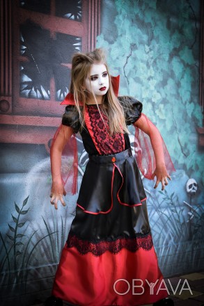 Дитячий маскарадний костюм "Вампірша" 
Дитячий карнавальний костюм Вампірша
У ко. . фото 1