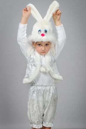 Детский карнавальный костюм "Зайка" белый
Карнавальный костюм: "Зайчик белый"
Ра. . фото 2