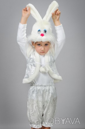Дитячий карнавальний костюм "Зайка" білий
Карнавальний костюм: "Зайчик білий"
Ро. . фото 1