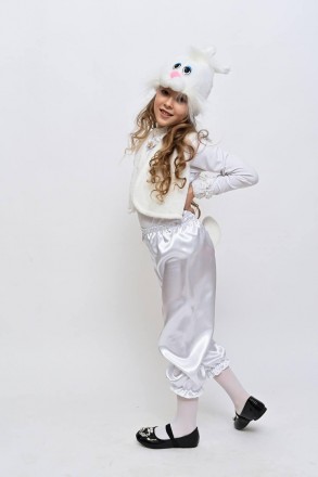 Детский карнавальный костюм "Зайка" белый
Детский карнавальный костюм Белый зайч. . фото 6