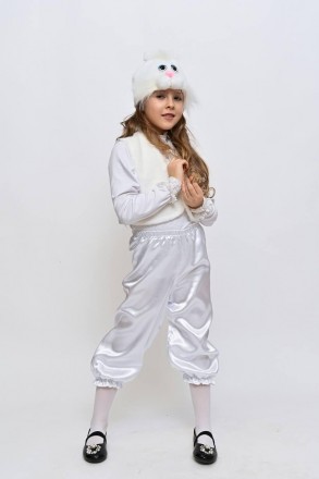 Детский карнавальный костюм "Зайка" белый
Детский карнавальный костюм Белый зайч. . фото 3