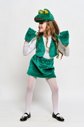 Дитячий карнавальний костюм "Жаба"
Дитячий карнавальний костюм жаби для дівчинки. . фото 2