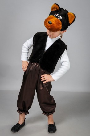 Карнавальный костюм Мишка бурый. В комплект входит: жилет, штанишки, шапка - мас. . фото 2