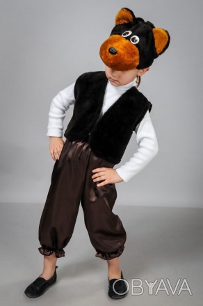 Карнавальный костюм Мишка бурый. В комплект входит: жилет, штанишки, шапка - мас. . фото 1