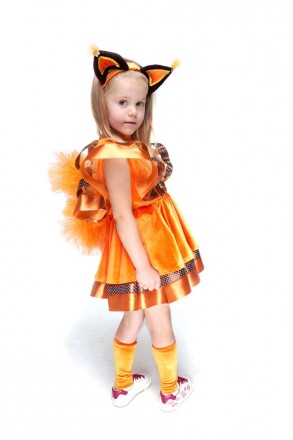  Дитячий новорічний костюм "Білочка" для дівчинки
Карнавальний костюм "Білочка".. . фото 3
