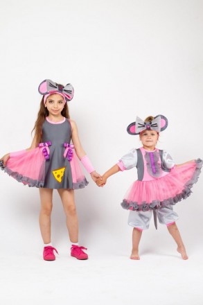 Дитячий карнавальний костюм для дівчинки «МИШКА».
Карнавальний костюм Мишка. У к. . фото 5