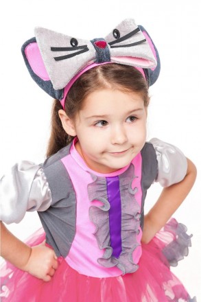 Дитячий карнавальний костюм для дівчинки «МИШКА».
Карнавальний костюм: Мишка мал. . фото 5