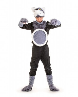 Детский новогодний костюм "Волк"
 Детский карнавальный костюм Волка
Размер: 125 . . фото 2