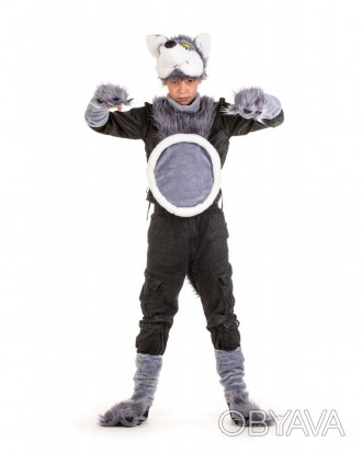 Детский новогодний костюм "Волк"
 Детский карнавальный костюм Волка
Размер: 125 . . фото 1