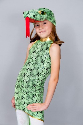 Дитячий новорічний костюм "Змія"
 
Дитячий карнавальний костюм.
У комплекті: гол. . фото 2