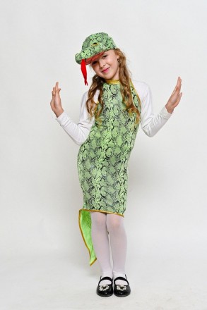 Дитячий новорічний костюм "Змія"
 
Дитячий карнавальний костюм.
У комплекті: гол. . фото 5