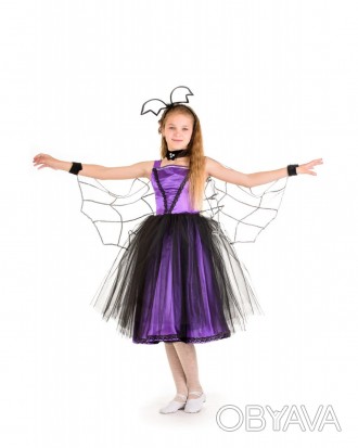 Детский карнавальный костюм Летучей мыши.
В комплекте: головной убор, крылья, ру. . фото 1