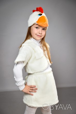 Дитячий новорічний костюм "Курочка" для дівчинки
Карнавальний костюм Курочки. У . . фото 1