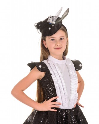 Новорічний костюм на дівчинку "Сорока"
Дитячий карнавальний костюм Сорока - Біло. . фото 3