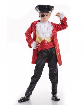  Дитячий карнавальний костюм "Капітан Піратів"
Дитячий карнавальний костюм Пірат. . фото 3