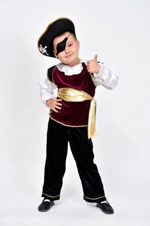  Дитячий карнавальний костюм "Пірат"
Дитячий карнавальний костюм Розбійник.В ком. . фото 2