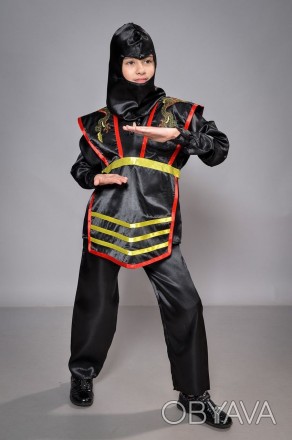 Дитячий маскарадний костюм "Ніндзя" 
Дитячий карнавальний костюм Ніндзя. У компл. . фото 1