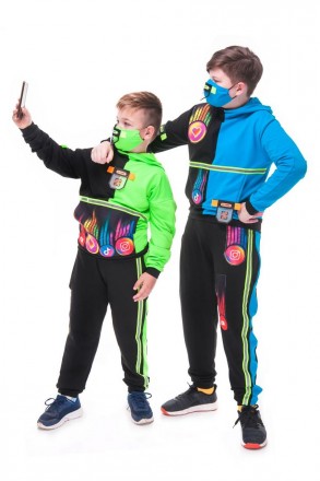 «Блогер » карнавальний костюм для підлітків.
В комплекті: кофта з капюшоном, шта. . фото 6