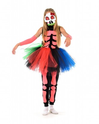 Подростковый карнавальный костюм Принцесса скелетов.
В комплекте: юбка - пачка, . . фото 3