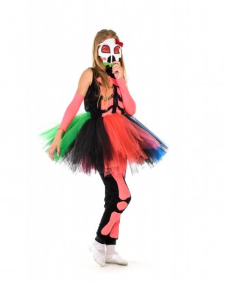 Подростковый карнавальный костюм Принцесса скелетов.
В комплекте: юбка - пачка, . . фото 4