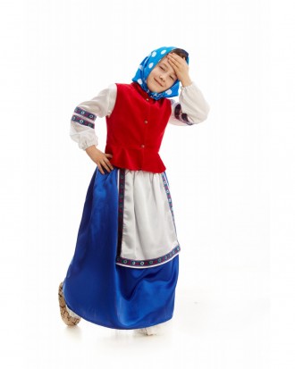 Карнавальный костюм "Бабка в платке"
Детский карнавальный костюм Бабки.
В компле. . фото 2