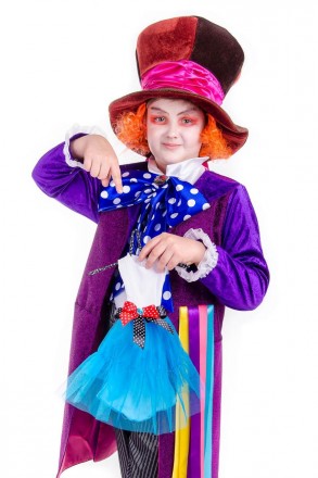  Дитячий карнавальний костюм 
капелюшник
 з Аліси в країні чудес
 
Дитячий карна. . фото 7