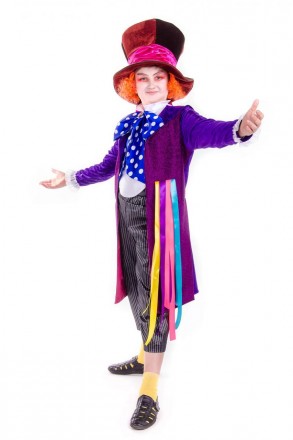  Дитячий карнавальний костюм 
капелюшник
 з Аліси в країні чудес
 
Дитячий карна. . фото 2