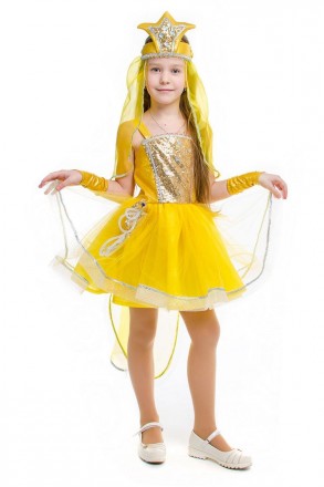 Маскарадный детский костюм "Золотая рыбка" для девочки
 Детский карнавальный кос. . фото 6