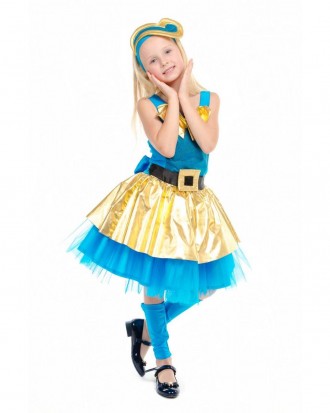 Детский карнавальный костюм Куклы Леди Голд люкс
В комплекте: юбка с декоративны. . фото 4