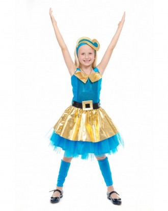 Дитячий карнавальний костюм Ляльки Леді Голд люкс
У комплекті: спідниця з декора. . фото 5