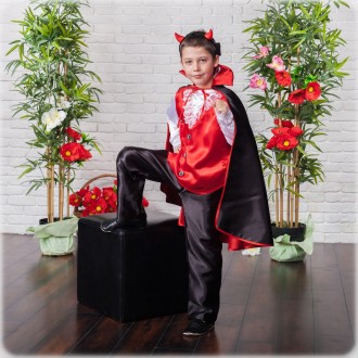 Детский маскарадный костюм "Вампир" (Чертик)
Костюм состоит из: рубашки, штанов,. . фото 4