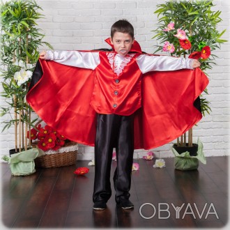 Дитячий маскарадний костюм "Вампір" (Чортик)
Костюм складається з: сорочки, штан. . фото 1