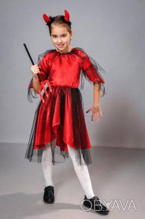 Дитячий маскарадний костюм "Вампірша"
Дитячий карнавальний костюм чортика для ді. . фото 1