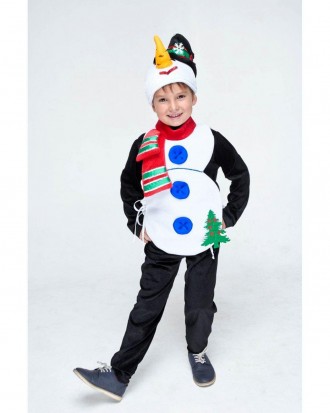  Детский новогодний костюм "Снеговик"
Детский карнавальный костюм Снеговик. В ко. . фото 2