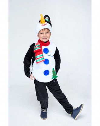  Дитячий новорічний костюм "Сніговик"
Дитячий карнавальний костюм Сніговик. У ко. . фото 3
